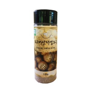국내산 무농약 표고버섯 저염소금 120g 표고버섯 25%함유 천일염